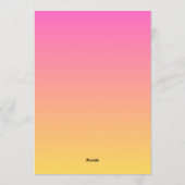 Galentines Day Dinner Drinks Pink Black Party 招待状 (裏面)