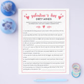 Galentines Day Dirty Mindsゲーム チラシ (シングル)