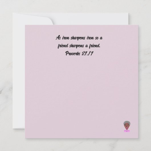 Galentine's Day Flat Greeting Card (裏面)