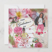 Galentine's Day Flat Greeting Card (正面)