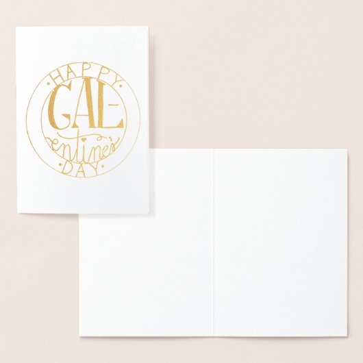 Galentine's Day Foil Greeting Card 箔カード (ディスプレー)