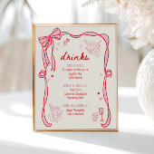 Galentine's Day Party Downloadable Drinks ポスター