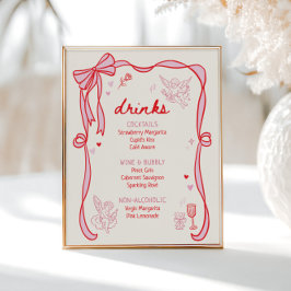 Galentine's Day Party Downloadable Drinks ポスター