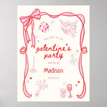 Galentine's Day Party Downloadable Welcome 