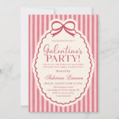 Galentine's Day Party Girls Valentine Invitation 招待状 (正面)