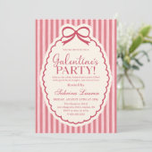Galentine's Day Party Girls Valentine Invitation 招待状 (スタンド正面)