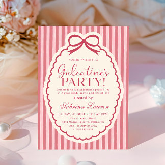 Galentine's Day Party Girls Valentine Invitation 招待状