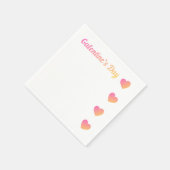 Galentines Day Pink Ombre Party スタンダードカクテルナプキン (角)