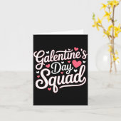 Galentine's Day Squad For Friends Festive Ladies V カード (黄色い花)