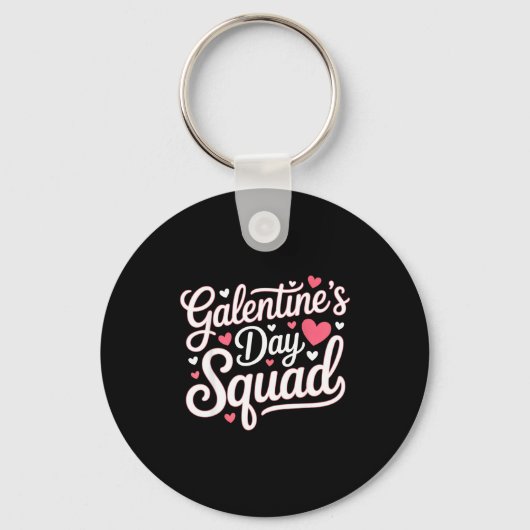 Galentine's Day Squad For Friends Festive Ladies V キーホルダー (正面)