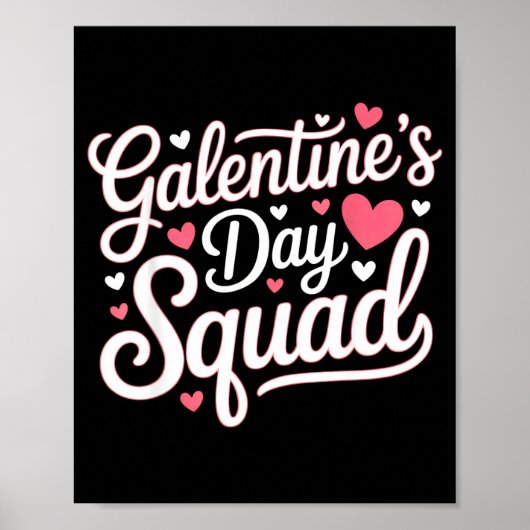 Galentine's Day Squad For Friends Festive Ladies V ポスター (正面)