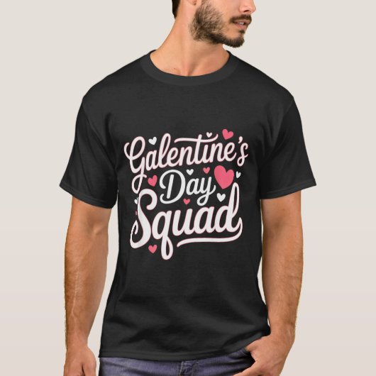 Galentine's Day Squad For Friends Festive Ladies V Tシャツ (正面)