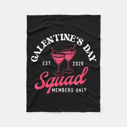 Galentine's Day Squad - Galentine's Day Gals Siste フリースブランケット (正面)