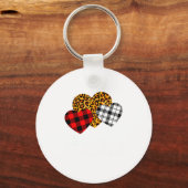 Galentines Day Squad Valentines Hearts Love Leopar キーホルダー (正面)
