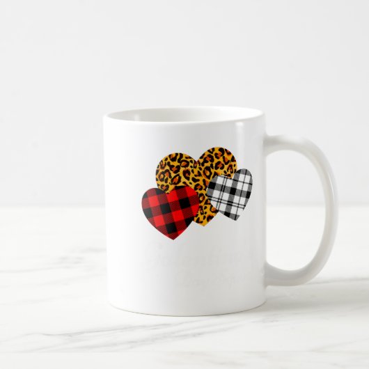 Galentines Day Squad Valentines Hearts Love Leopar コーヒーマグカップ (右)