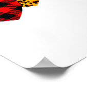 Galentines Day Squad Valentines Hearts Love Leopar ポスター (角)