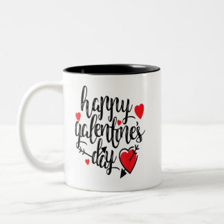 Galentine's Day Valentine's Day Female Friendship ツートーンマグカップ