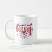 Galentines Day Women Galentines Squad Funny Valent コーヒーマグカップ (左)