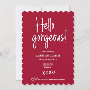 Galentine's Day xoxo Redこんにちはゴージャスカスタム! 招待状