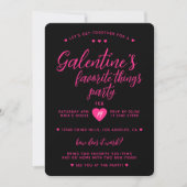 Galentine's Favorite Things Valentine's Party 招待状 (正面)