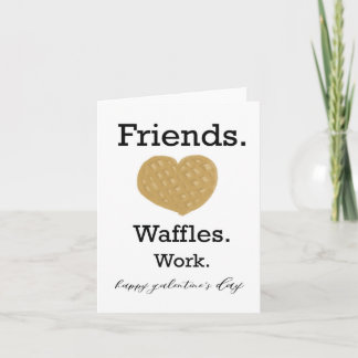 Galentines friends waffles work card シーズンカード