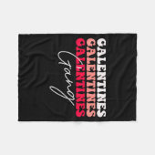 Galentines Gang - Galentine's Day Gals Sisterhood フリースブランケット (正面(横))