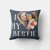 Galentines I Love My Bestie パーソナライズされた Photo クッション (裏面)