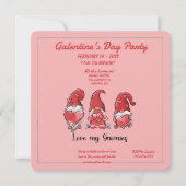 Galentine's Love My Gnomies Party Invitation 招待状 (正面)