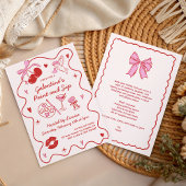 Galentines Paint and Sip Girls Valentines Party 招待状