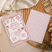 Galentines Pajama Party Girls Valentines Party 招待状