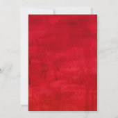 Galentin's Day Night Out Minimalist Red Heart 招待状 (裏面)