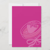 Galentin's Day Night Out Pink Strawberry Cocktail 招待状 (裏面)