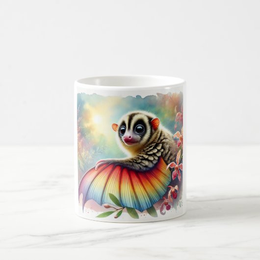 Galeopithecus Majesty 290824AREF145 - Watercolor コーヒーマグカップ (中央)