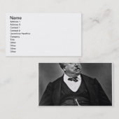 「Galerie Contからのアレグサンダーデュマのpere (1802-70年)、 名刺 (正面/裏面)