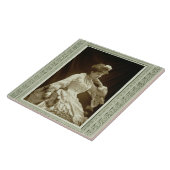 「Galerie Contempからのサラ・ベルナール(1844-1923年)、 タイル (側面)