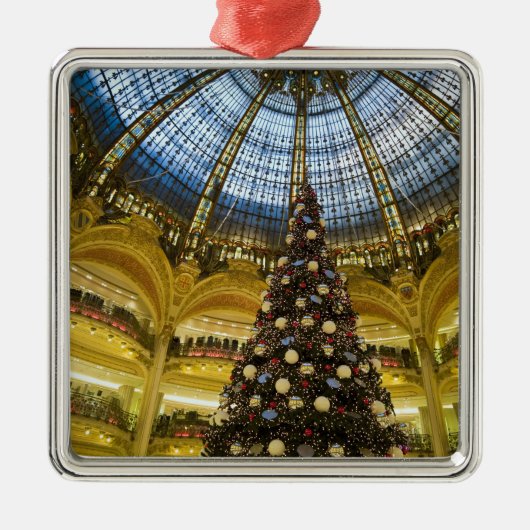Galeries La Fayette at Christmas，パリ，フランス メタルオーナメント (正面)