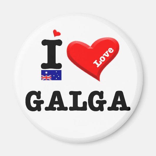 GALGA - I Love マグネット (正面)