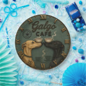 Galgo Café Greyhound Coffee Lovers ペーパープレート (パーティー)