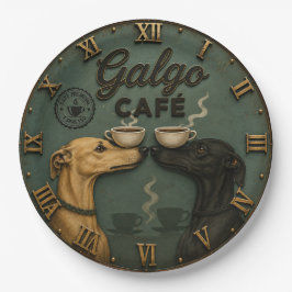 Galgo Café Greyhound Coffee Lovers ペーパープレート