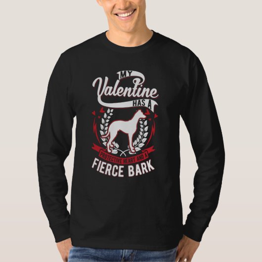 Galgo Espanol Valentine's Day Spanish Greyhound Ga Tシャツ (正面)
