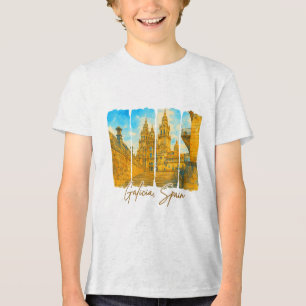 Galiciaスペイン旅行旅行筆跡Meet I トライブレンドTシャツ