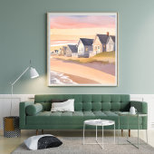 Galilee by the Sea | Rhode Island Beach Watercolor ポスター
