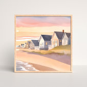 Galilee by the Sea | Rhode Island Beach Watercolor ポスター