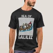 Galilee seas storms religious Christians Christian Tシャツ (正面)