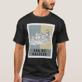 Galilee seas storms religious Christians Christian Tシャツ (正面)