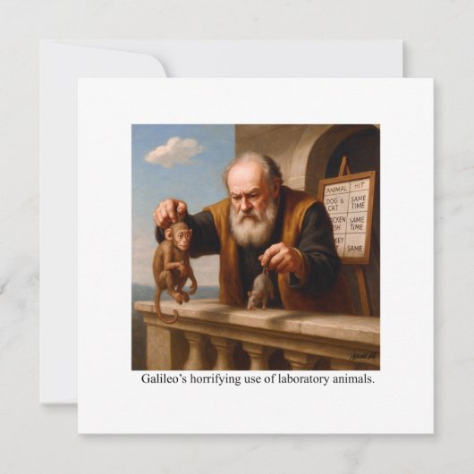 Galileo’s horrifying use of laboratory animals. カード (正面)