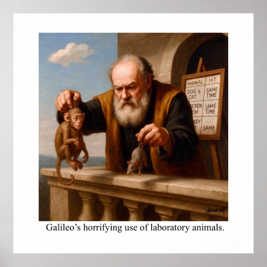 Galileo’s horrifying use of laboratory animals. ポスター (正面)