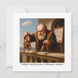 Galileo’s horrifying use of laboratory animals. 招待状