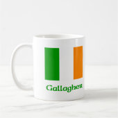 Gallagherのアイルランド人の旗 コーヒーマグカップ (左)