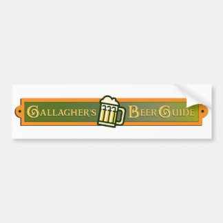 Gallagherのビールガイドのバンパーステッカー バンパーステッカー